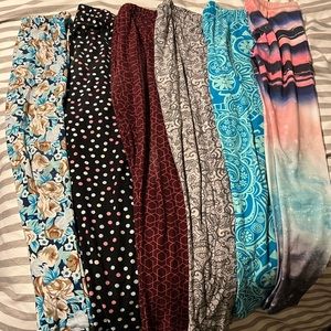 6 pairs of leggings